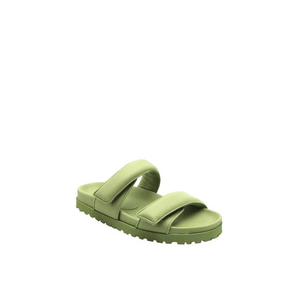 NEW GIA BORGHINI double strap sandal in acid green - Picture 1 of 3